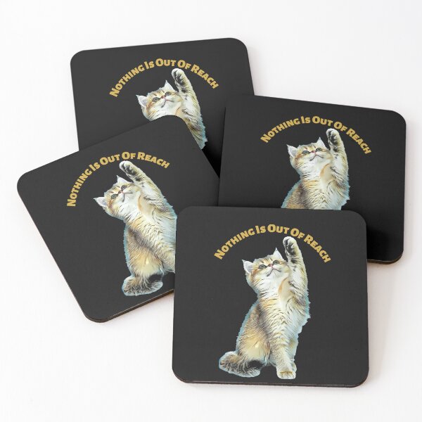 Aperçu de l'œuvre Rien n'est hors de portée chaton créée et vendue par NiftyTees.