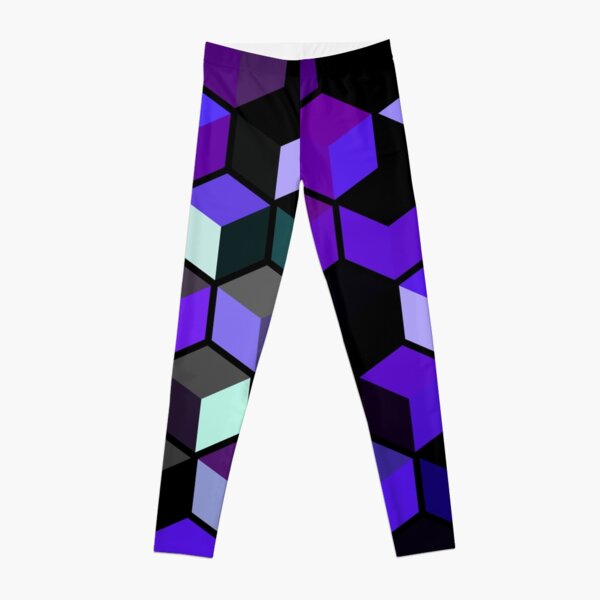Ultraviolet Retro Funky Pattern Sports Leggings