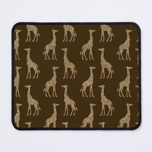 Item preview, Gold Glitter Giraffe Pattern on Brown designed and sold by Paulele.