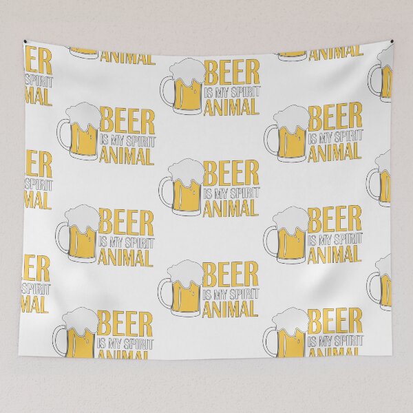 Item preview, Beer is my Sprit animal Beer Party Art Design Happy Apparel Essential Inspiration Joy Mood  Beer Squad designed and sold by DesignByHeartUK.