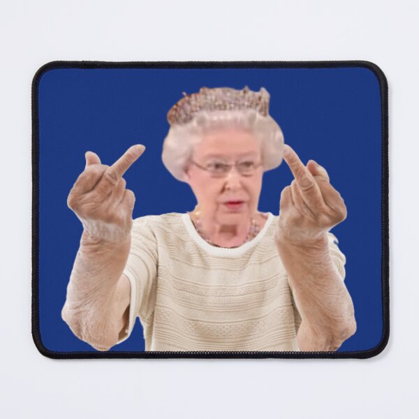 Artikelvorschau, Lustiger englischer Mittelfinger-Aufkleber der Königin Elizabeth entworfen und verkauft von Teetans.