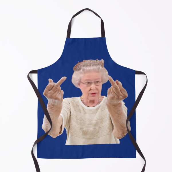 Item preview, Queen Elizabeth Middle Finger Funny English Sticker designed and sold by Teetans.