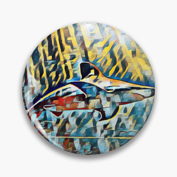 Item preview, Modern Pop Art Sea Ocean Portrait Shark Art designed and sold by TheWildFlix.