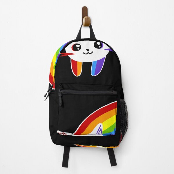 Item preview, Rainbow Cat Cartoon Illustration designed and sold by Stickers Rays⭐⭐⭐⭐⭐.