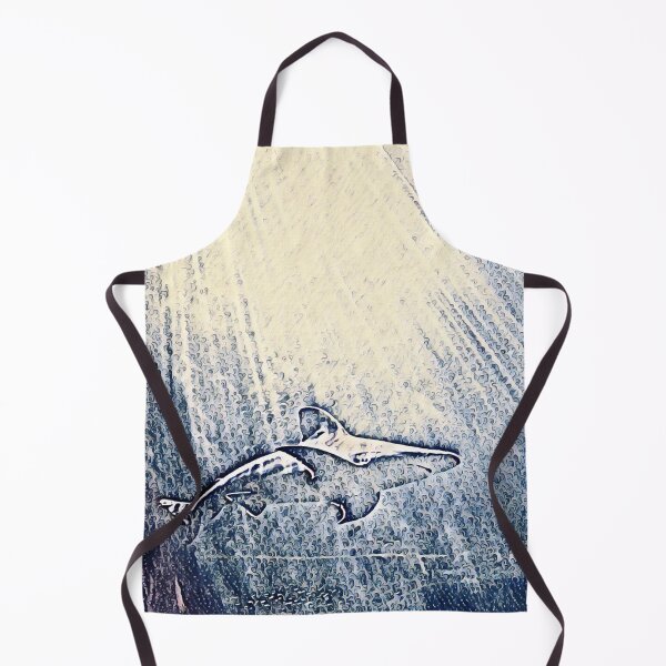 Item preview, Blue Beach Sea Waves Ocean Portrait Shark Art designed and sold by TheWildFlix.