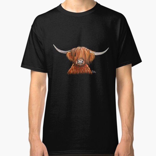 Scottish Hairy Highland Cow ' HARLEY 2 ' by Shirley MacArthur Classic T-Shirt