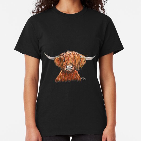 Scottish Hairy Highland Cow ' HARLEY 2 ' by Shirley MacArthur Classic T-Shirt