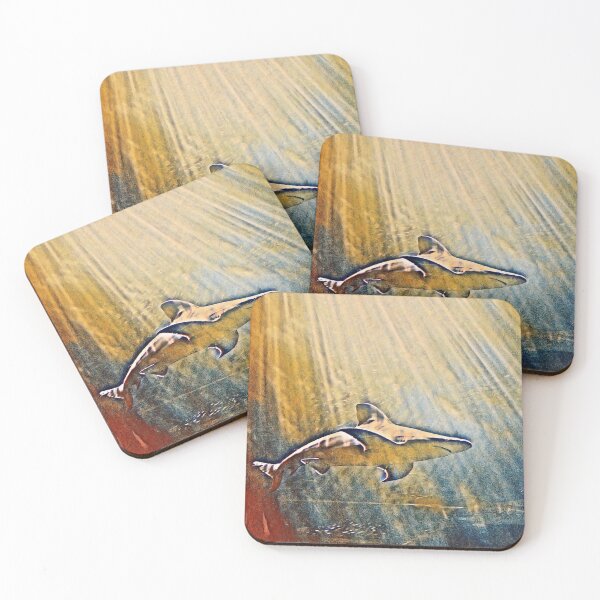 Item preview, Afternoon Sea Life Ocean Portrait Shark Art designed and sold by TheWildFlix.
