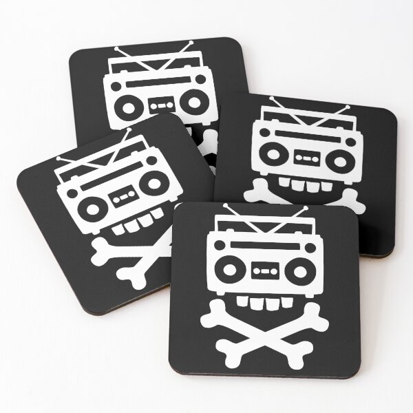 Item preview, Ghettoblaster Boombox Skull designed and sold by tapeisdamessage.
