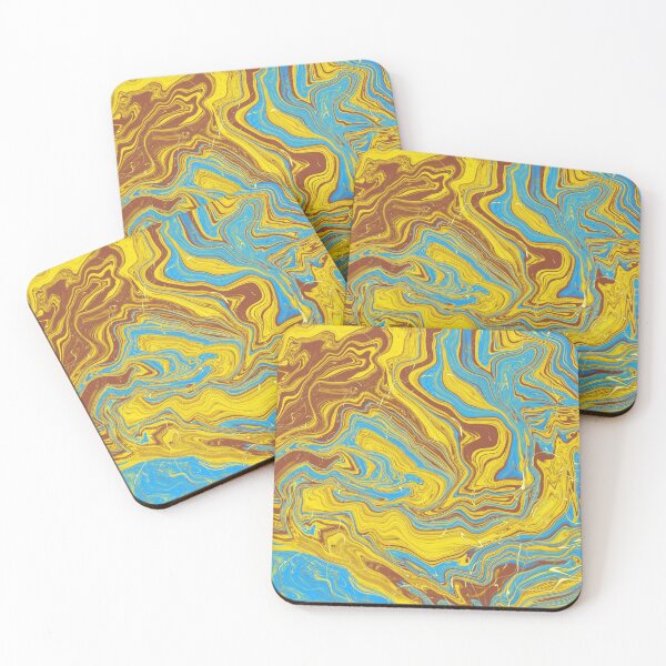 Item preview, Abstract Swirl Liquid Primary Colors Art Pattern designed and sold by victoriusme.