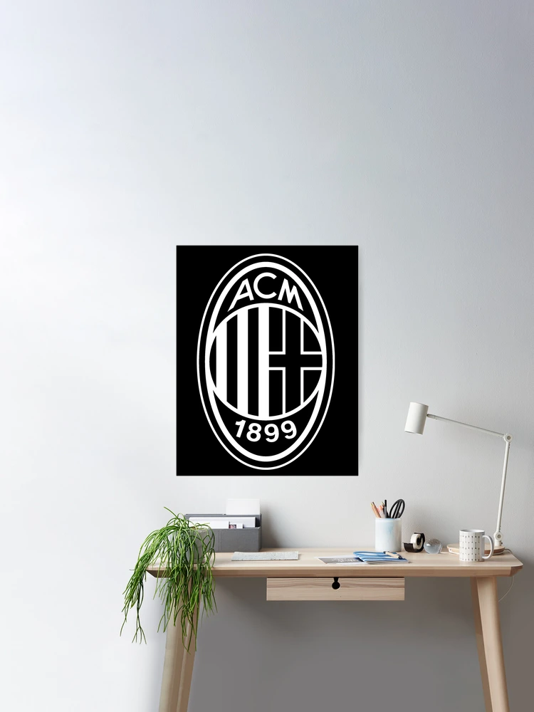 Imagicom Wallmil32 - Ac Milan Wall Sticker Logo Vintage 2 Fogli A3