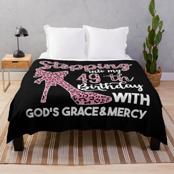 Item preview, Birthday Gifts For Women | Stepping Into My 49th Birthday With Gods Grace And Mercy | 49th Birthday designed and sold by AMINE  ★★★★★.