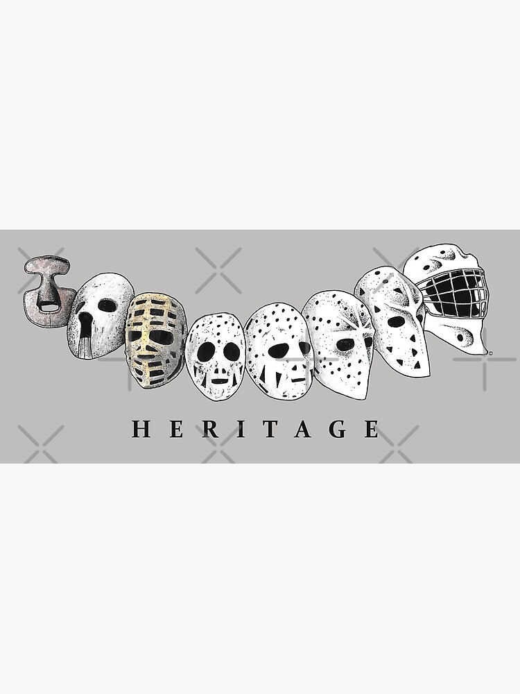 Vintage and Modern Hockey Goalie Masks Crest Sticker for Sale by