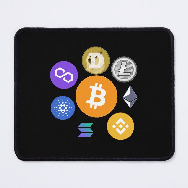 Item preview, Bitcoin Ethereum Cardano Binance Coin XRP Solana Polkadot Dogecoin Polygon Litecoin designed and sold by karimhodo.