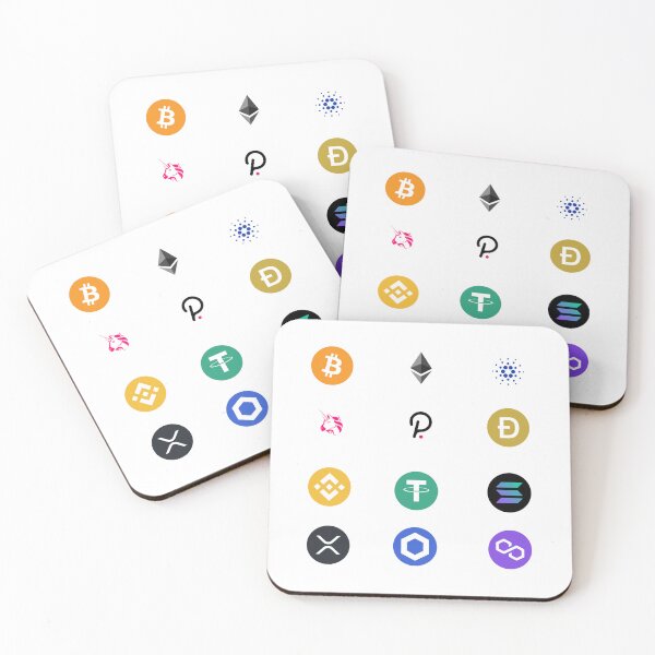 Item preview, Bitcoin Ethereum Cardano Binance Coin XRP Solana Polkadot Dogecoin Uniswap Polygon Usdt Cronos designed and sold by karimhodo.