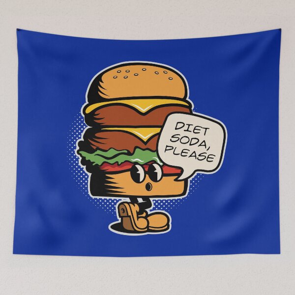 Item preview, Diet Soda, please - funny Food Puns designed and sold by retrippy.