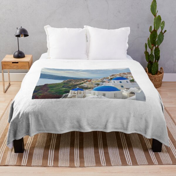 Item preview, Santorini Greece, Beach Hotel, Ocean Views designed and sold by newburyboutique.