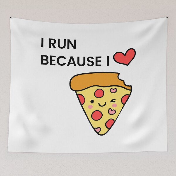 Item preview, I Run Because I Like Pizza designed and sold by antevasinart.