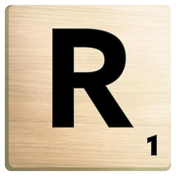 Artwork thumbnail, Scrabble R by KoopTroop ⭐⭐⭐⭐⭐