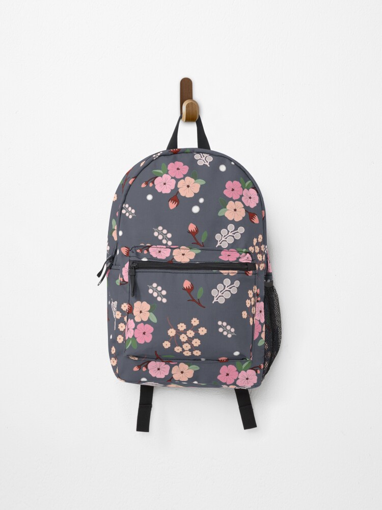 Thumbnail 1 of 3, Backpack, Floral Design Pattern designed and sold by IdinDesignShop.