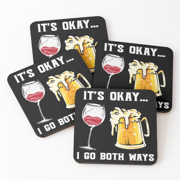 Item preview, It's Okay I Go Both Ways Love Beer Party Art Design Happy Apparel Essential Inspiration Joy Mood  Beer Squad designed and sold by DesignByHeartUK.