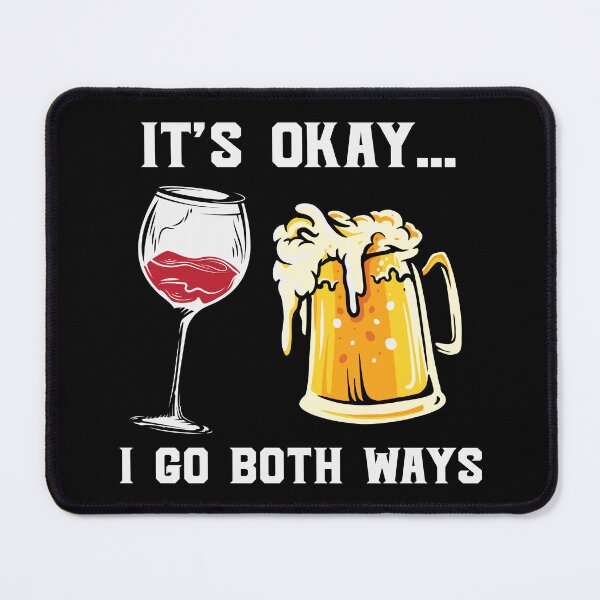 Item preview, It's Okay I Go Both Ways Love Beer Party Art Design Happy Apparel Essential Inspiration Joy Mood Beer Squad designed and sold by DesignByHeartUK.