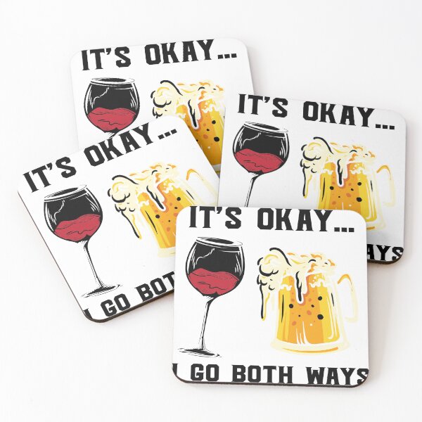 Item preview, It's Okay I Go Both Ways Love Beer Party Art Design Happy Apparel Essential Inspiration Joy Mood  Beer Squad designed and sold by DesignByHeartUK.