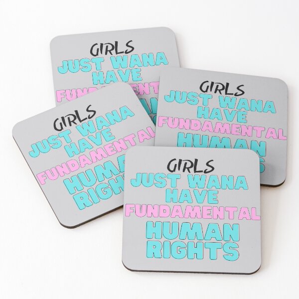 Item preview, Girls Just Want to Have Fundamental Human Rights Feminist designed and sold by Bap-tiste.