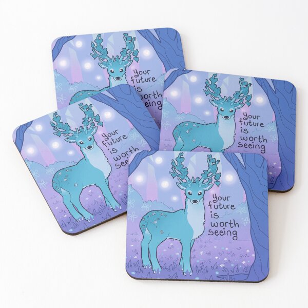 Item preview, "Your Future is Worth Seeing" Kind Forest Stag designed and sold by thelatestkate.