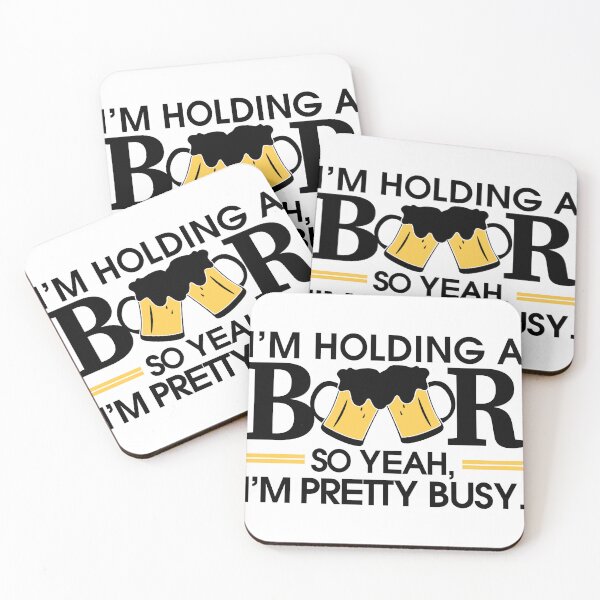 Item preview, I am Holding A Beer So Yeah I am Pretty Busy Party Art Design Happy Apparel Essential Inspiration Joy Mood  Beer Squad designed and sold by DesignByHeartUK.