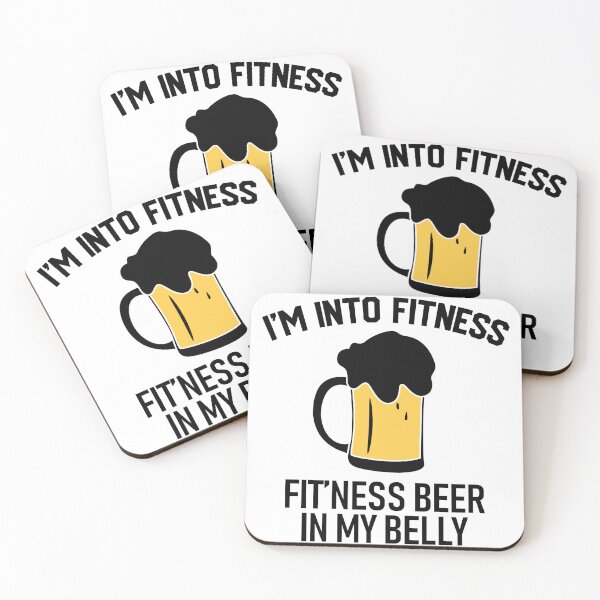 Item preview, I am Into Fitness Fitness Beer In my Belly Love Beer Party Art Design Happy Apparel Essential Inspiration Joy Mood  Beer Squad designed and sold by DesignByHeartUK.