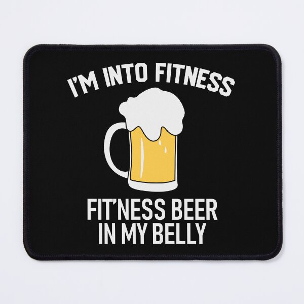 Item preview, I am Into Fitness Fitness Beer In my Belly Love Beer Party Art Design Happy Apparel Essential Inspiration Joy Mood Beer Squad designed and sold by DesignByHeartUK.