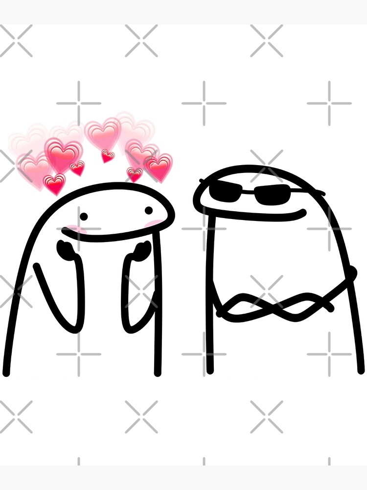 Flork In Love Meme Stickers Poster For Sale By Chstockofficial Redbubble 