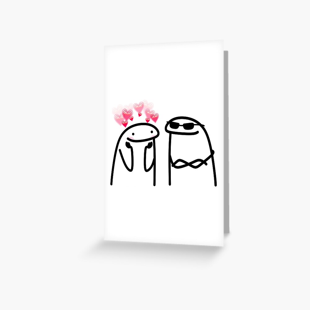 "Flork in Love meme stickers " Greeting Card for Sale by