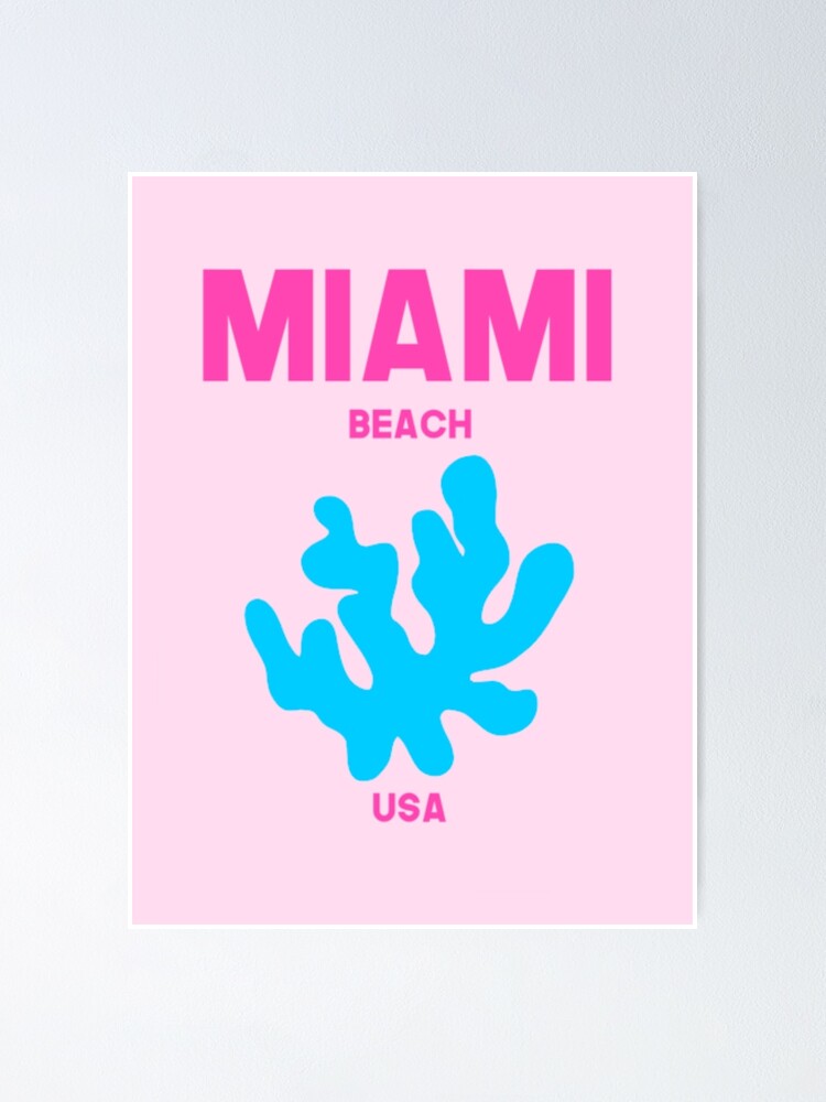 Miami Beach" Poster for by morganicdesigns | Redbubble