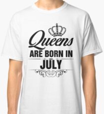 Camiseta clásica Queens nacen en julio