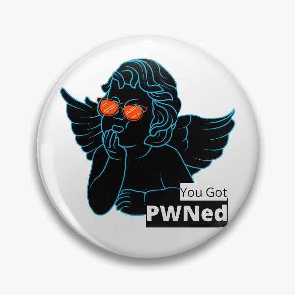 Item preview, You Got PWNed (Black) - Sassy Cherub, Greek Statue, Mischievous Cupid designed and sold by Quirkdom.