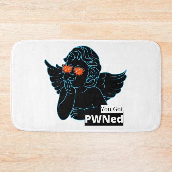 Item preview, You Got PWNed (Black) - Sassy Cherub, Greek Statue, Mischievous Cupid designed and sold by Quirkdom.
