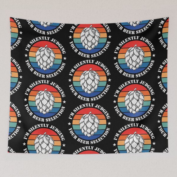 Item preview, I am Silently Judging Your Beer Selection Party Art Design Happy Apparel Essential Inspiration Joy Mood  Beer Squad designed and sold by DesignByHeartUK.