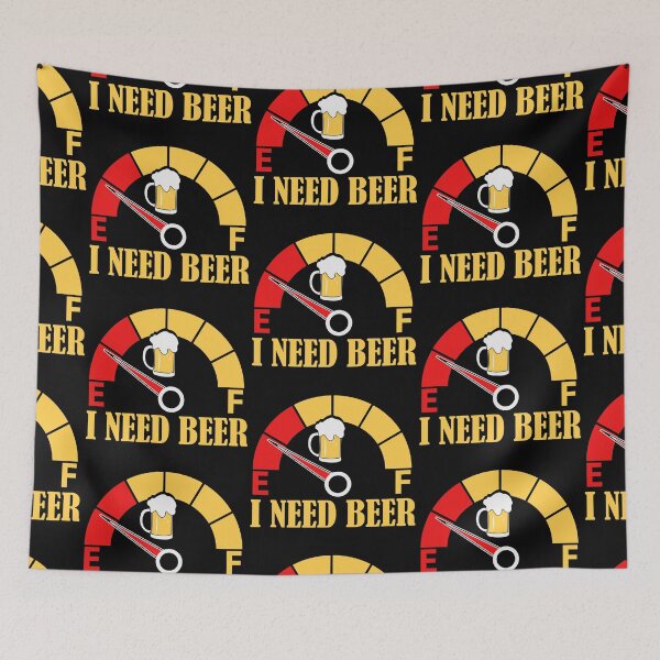 Item preview, I Need Beer Now Beer Party Art Design Happy Apparel Essential Inspiration Joy Mood  Beer Squad designed and sold by DesignByHeartUK.
