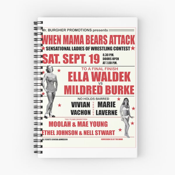 Artikelvorschau, Damen-Pro-Wrestling-Poster entworfen und verkauft von Mr-Burgher.