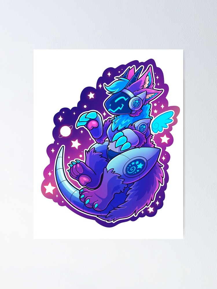 Protogen - Insert Batteries Here - Blue/Purple Sticker for Sale by  MillyD13