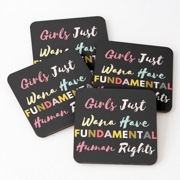 Item preview, Girls Just Want to Have Fundamental Human Rights Feminist designed and sold by Bap-tiste.