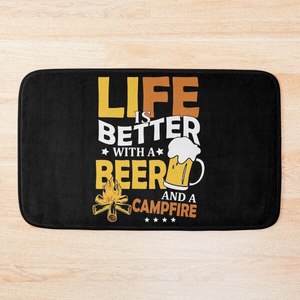 Item preview, Life is Better With a Beer and Campfire Love Beer Party Art Design Happy Apparel Essential Inspiration Joy Mood  Beer Squad designed and sold by DesignByHeartUK.