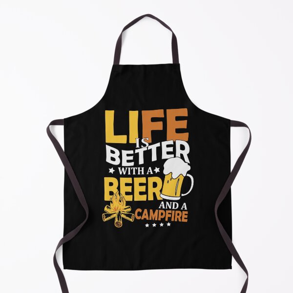Item preview, Life is Better With a Beer and Campfire Love Beer Party Art Design Happy Apparel Essential Inspiration Joy Mood Beer Squad designed and sold by DesignByHeartUK.