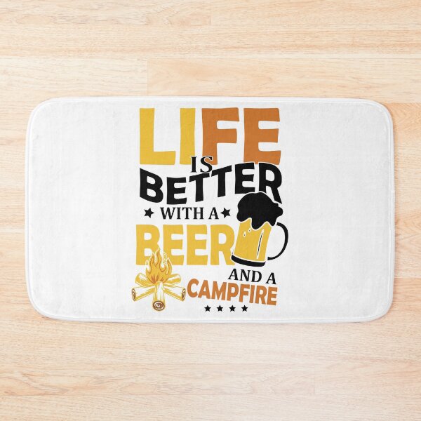 Item preview, Life is Better With a Beer and Campfire Love Beer Party Art Design Happy Apparel Essential Inspiration Joy Mood  Beer Squad designed and sold by DesignByHeartUK.