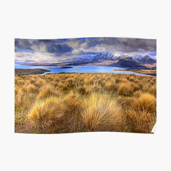 1402 Lake Tekapo from Mt John Poster