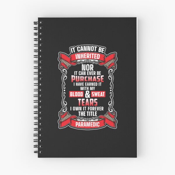 Item preview, Paramedic Jobs Blood Sweat Forever Title designed and sold by ClamenTaon.