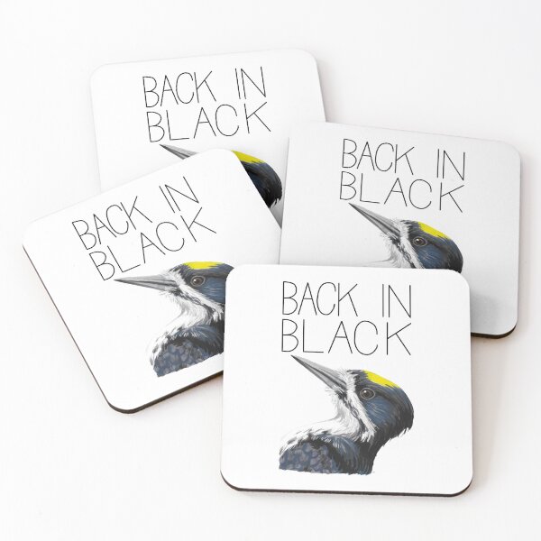Item preview, Back in Black-backed Woodpecker designed and sold by LauraWolfArtist.