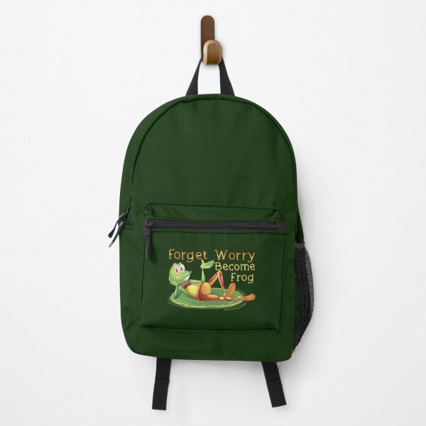 Item preview, "Forget Worry Become Frog_Funny Frog Fover_Frog Fatcher Gift" designed and sold by adarth.